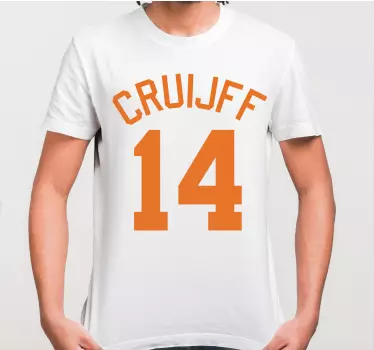 T-shirt met naam en persoonlijk sportnummer - TenStickers
