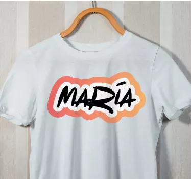 T-shirt met naam gepersonaliseerde naamstijl - TenStickers