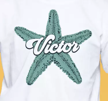 T-shirt met naam ster met de naam victor - TenStickers