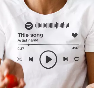 T-shirt muziek geïnspireerde stijl - TenStickers