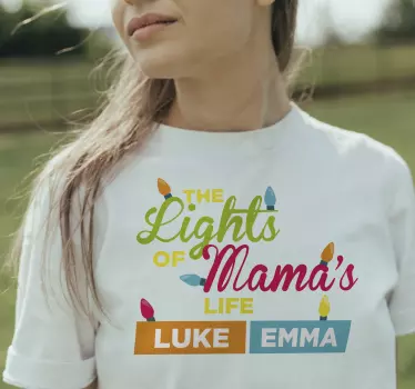 T-shirts moeders en dochters mama's lichten viering - TenStickers