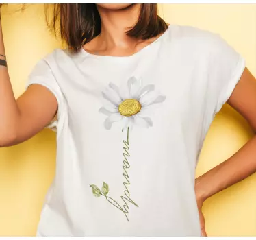 T-shirts moeders en dochters mandy flower graphic - TenStickers