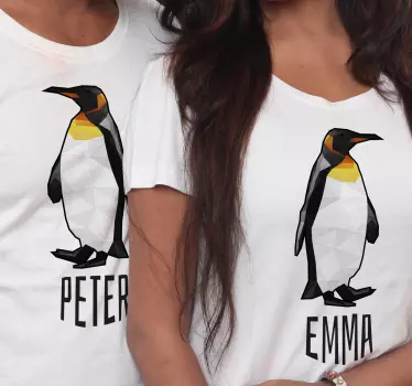 T-shirts moeders en dochters pinguïn liefdespaar - TenStickers