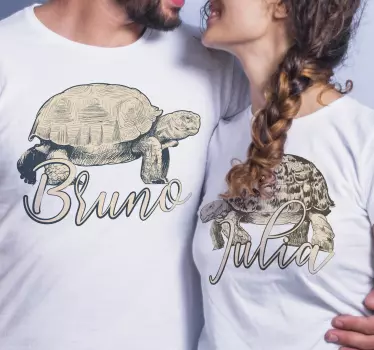 T-shirts moeders en dochters schattige koppelturtles - TenStickers