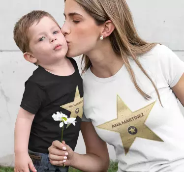 T-shirts moeders en dochters sterren voor jou en mij - TenStickers