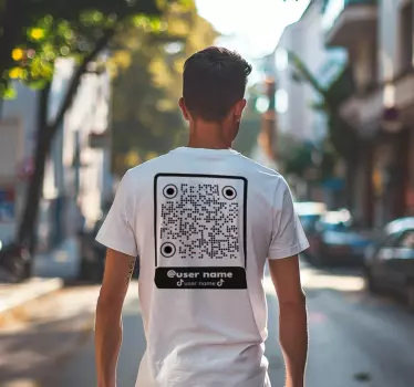 Tiktok qr-code T-shirt - TenStickers