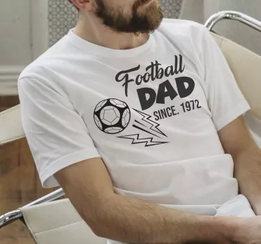 Voetbal vader T-shirt - TenStickers