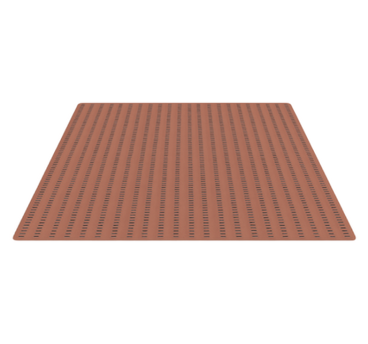 Streepjeslijn ontwerp buitenvinyltapijt - TenStickers