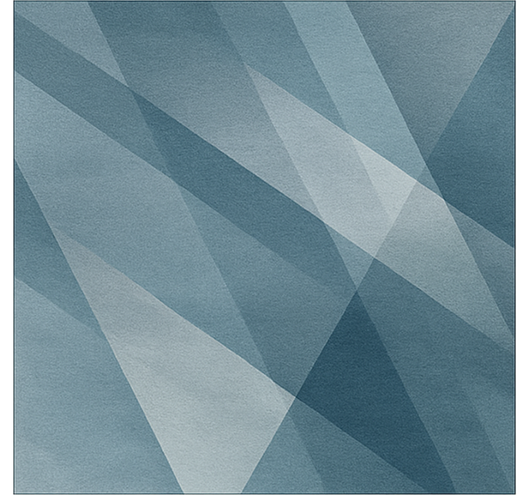 Abstracte geometrische gradiënt vinyl tapijt eetkamer - TenStickers