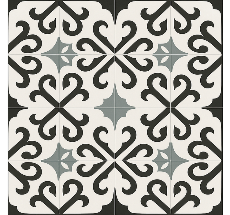 Stokke tripp trapp vinyl tapijt eetkamer - TenStickers