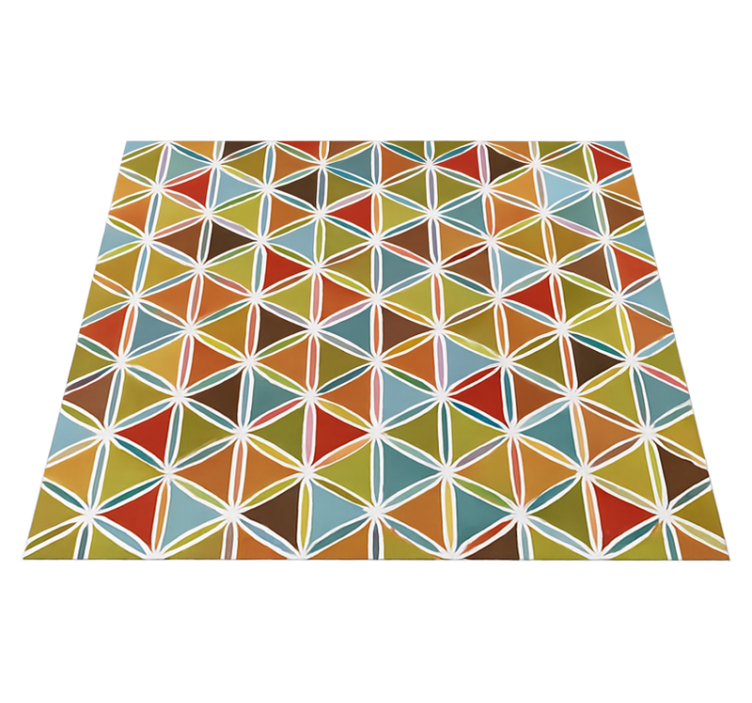 Vinyl tapijt woonkamer vibrant prism patroonmat - TenStickers