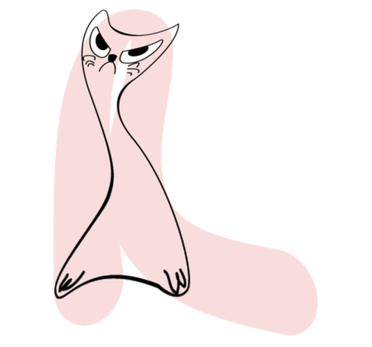 Dieren vinyl tapijt boze silhouet - TenStickers