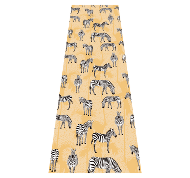 Dieren vinyl tapijt zebra patronen - TenStickers