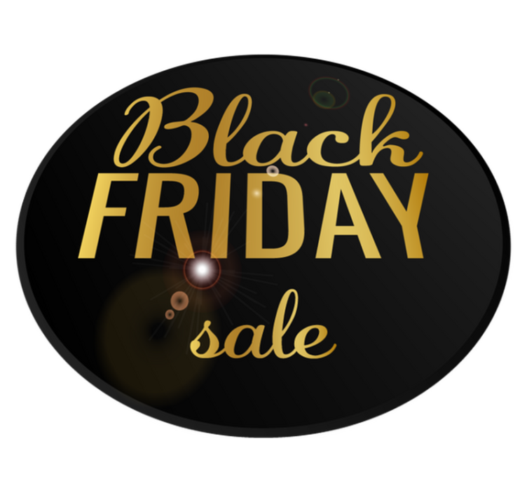 Black friday vinyl tapijt elegante aanbieding - TenStickers