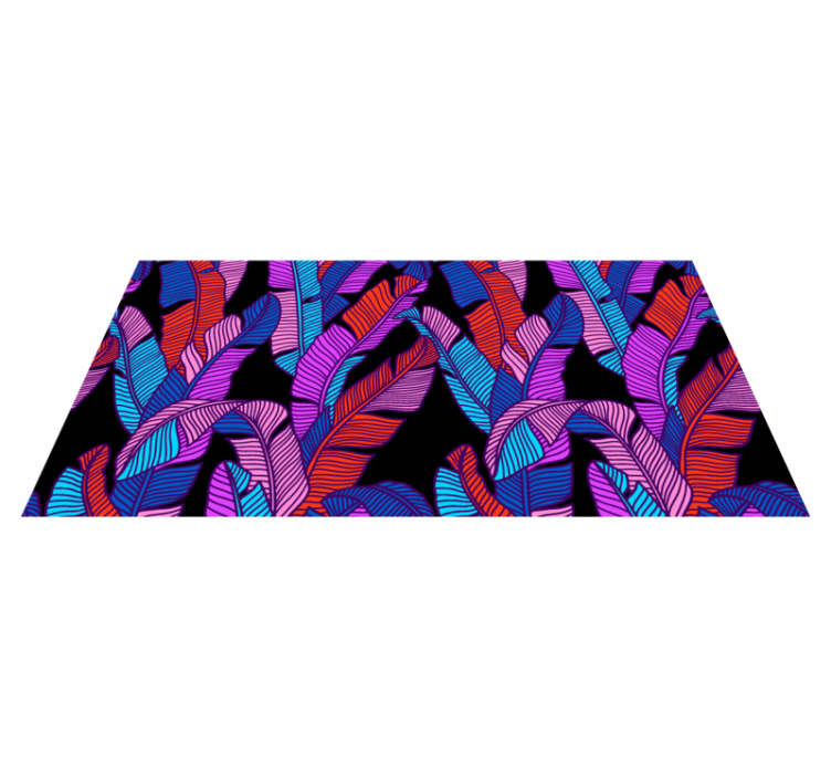 Vinyl tapijt bloemen en planten opvallend flora patroon - TenStickers