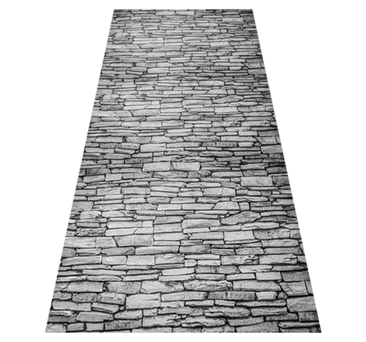 Vinyl tapijt eetkamer georganiseerde stenen - TenStickers