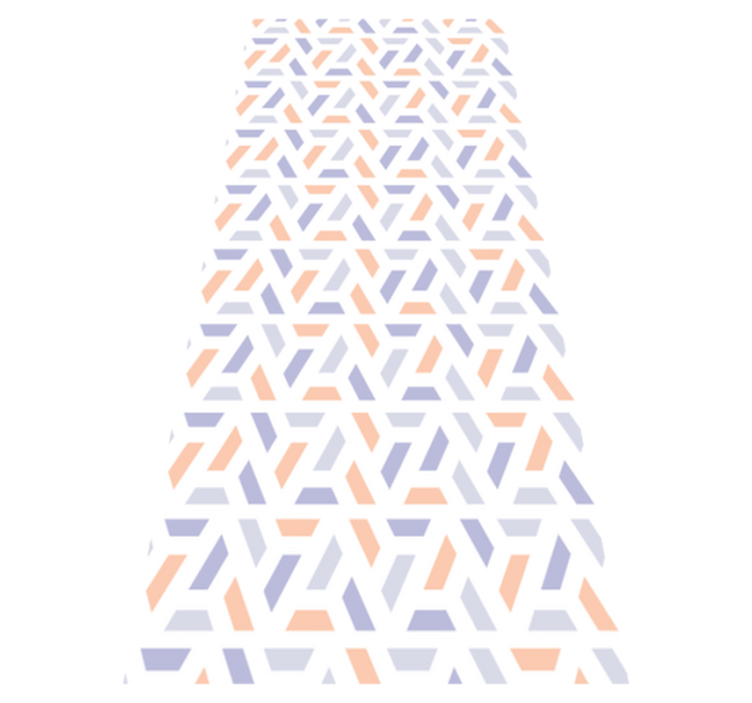 Vinyl vloerkleed keuken in nordic stijl geometrische lijnen - TenStickers