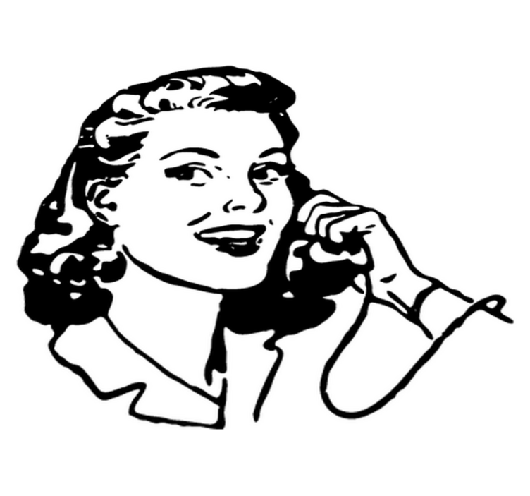 Vinyl vloerkleed badkamer jaren 40 stijl vrouw - TenStickers