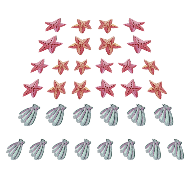 Vinyl vloerkleed badkamer zeester - TenStickers