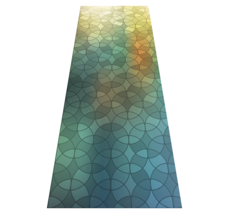 Vinyl vloerkleed badkamer 3d glaseffect - TenStickers