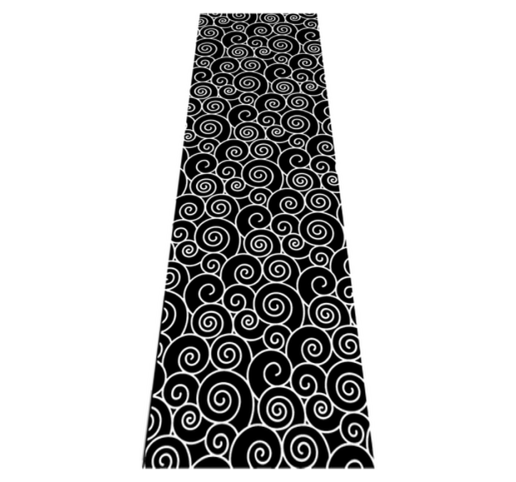 Vinyl vloerkleed badkamer cirkels en golven - TenStickers