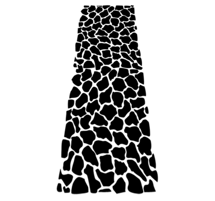 Vinyl vloerkleed badkamer giraffe print - TenStickers