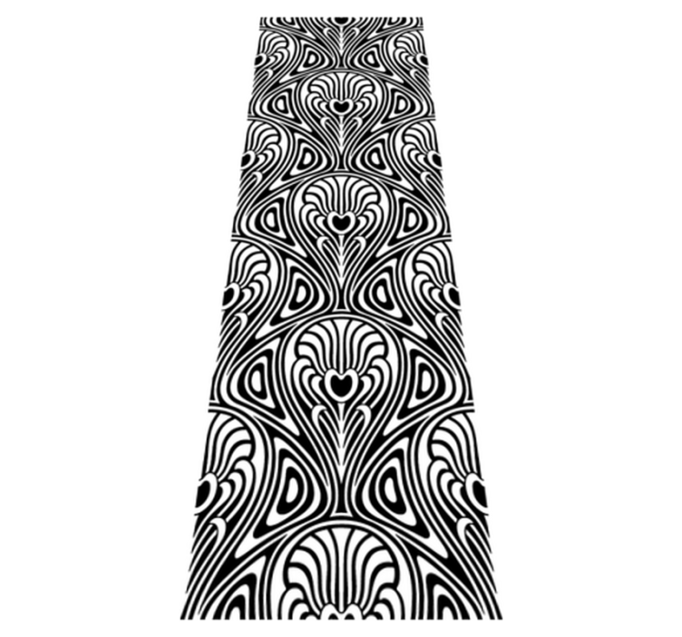 Vinyl vloerkleed badkamer art nouveau stijl - TenStickers