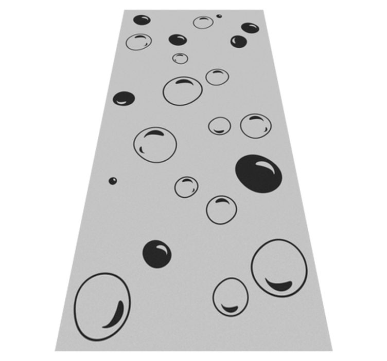 Vinyl vloerkleed badkamer bubbles douche - TenStickers