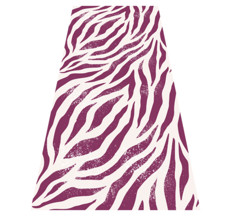 Vinyl tapijt dierenprint paars en witte zebraprint - TenStickers