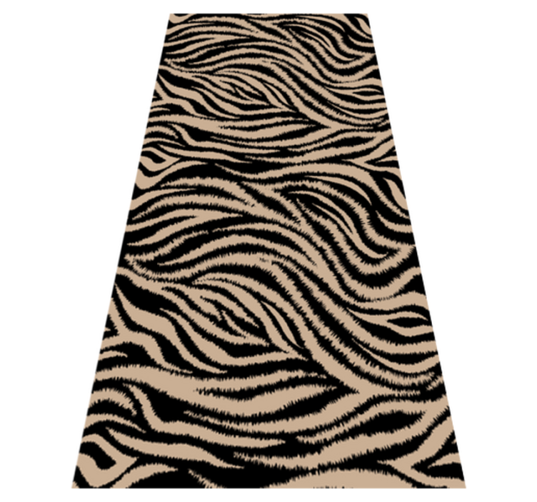 Vinyl tapijt dierenprint zebraprint motief - TenStickers