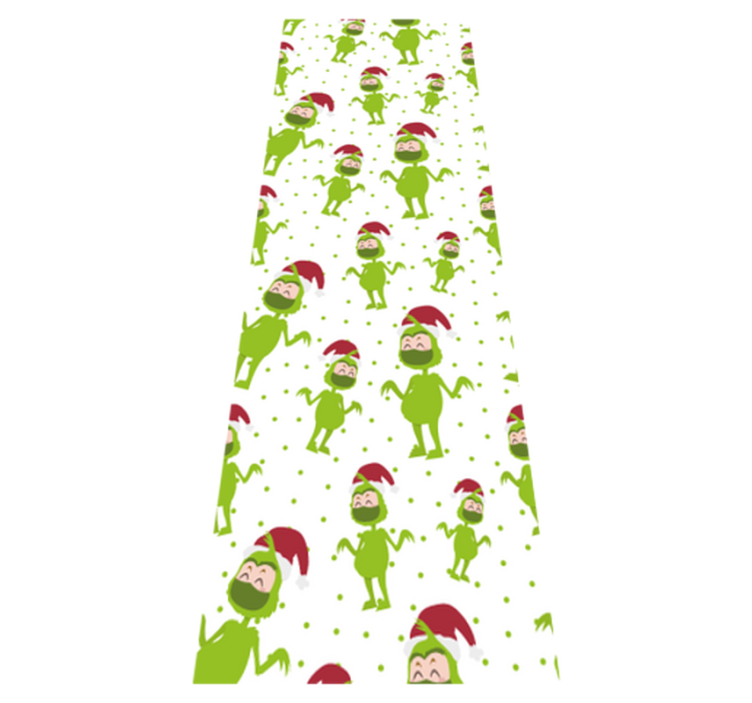 Vinyl tapijt kerstmis vrolijk met mondkapje - TenStickers