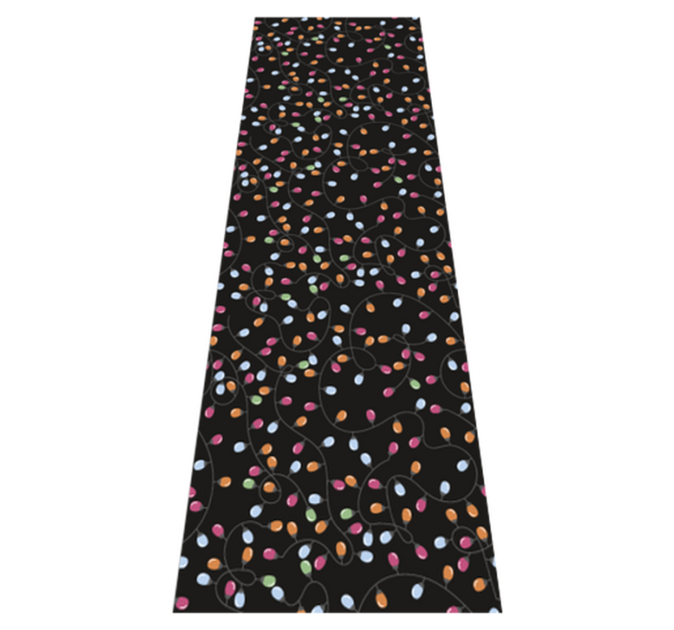 Vinyl tapijt kerstmis happy lights kerstdecoraties - TenStickers