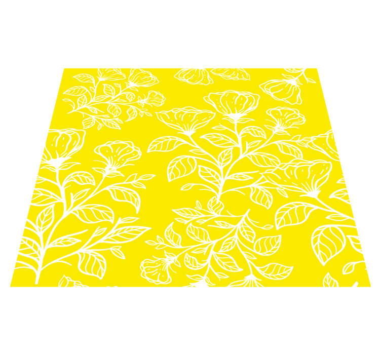 Vinyl tapijt slaapkamer bloemenpatroon - TenStickers