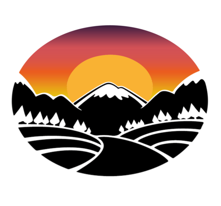 Vinyl tapijt natuur bergen en bos - TenStickers