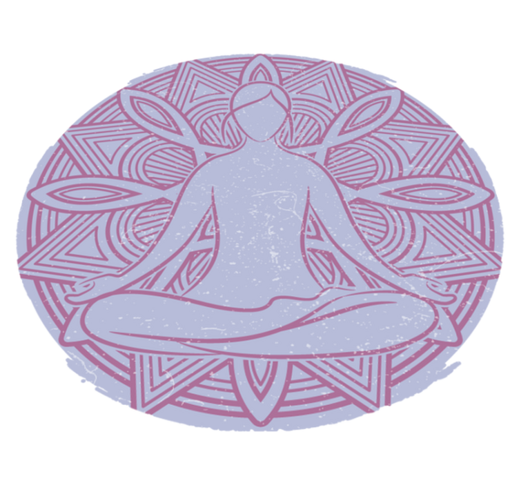 Vinyl tapijt natuur meditatieve figuren mandala - TenStickers
