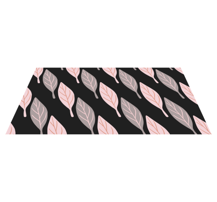 Vinyl tapijt bloemen en planten stijlvol bladpatroon - TenStickers