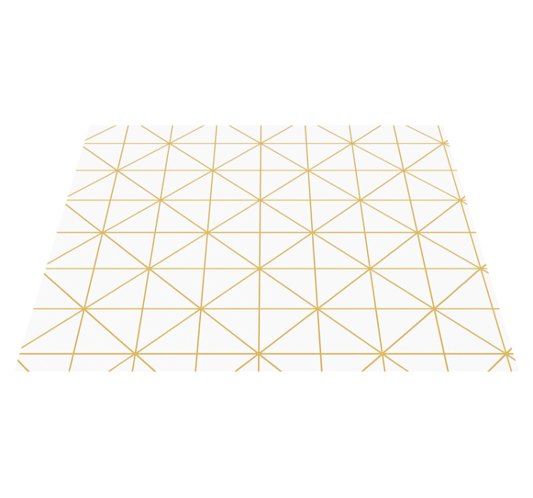 Vinyl tapijt slaapkamer gold geometrisch - TenStickers