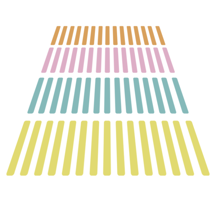 Vinyl tapijt geometrisch confetti stickers - TenStickers