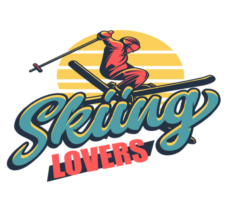 Vinyl tapijt slaapkamer voor skifans - TenStickers