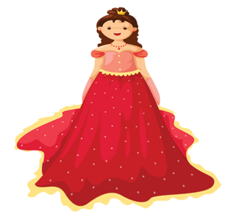 Vinyl tapijt kind met koningin illustratie - TenStickers