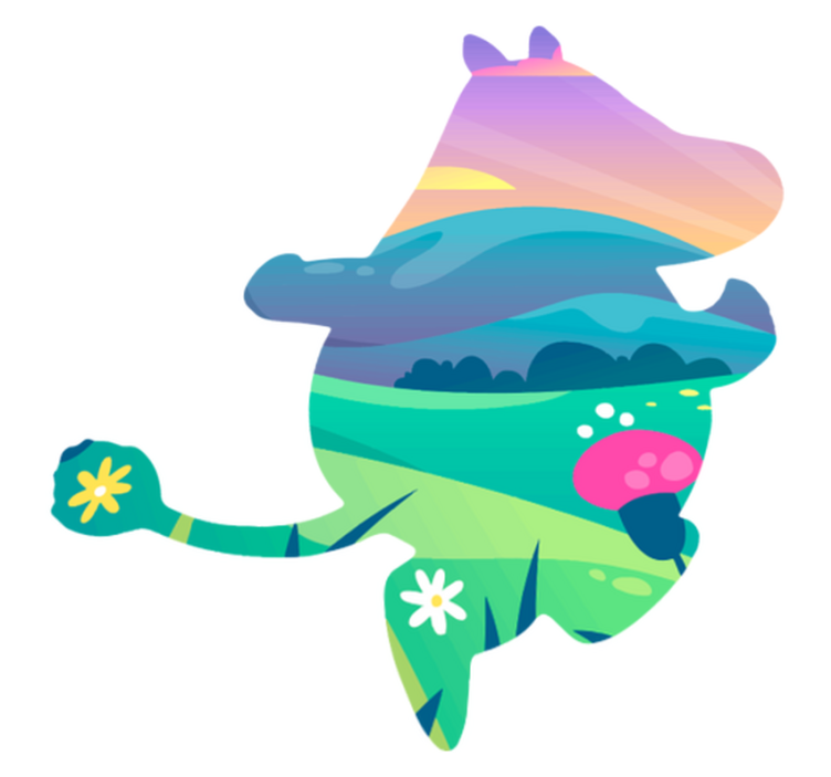 Vinyl tapijt kind moomin wereld - TenStickers