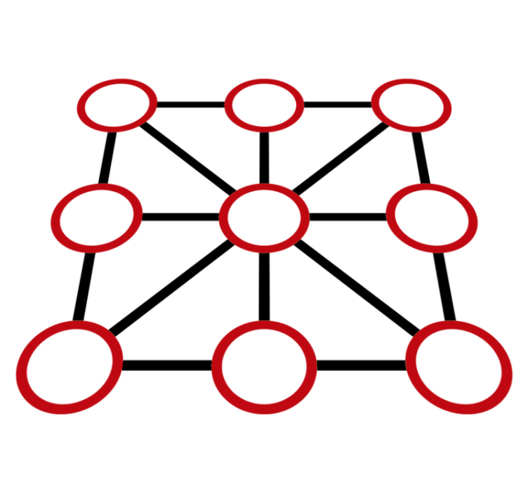 Vinyl tapijt spel drie op een rij - TenStickers