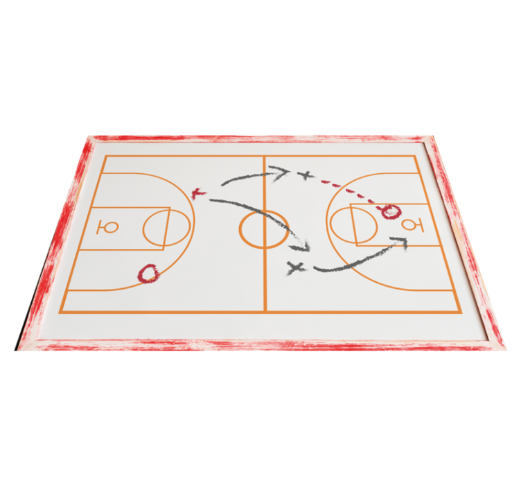Vinyl tapijt spel sportcoach bordspel - TenStickers