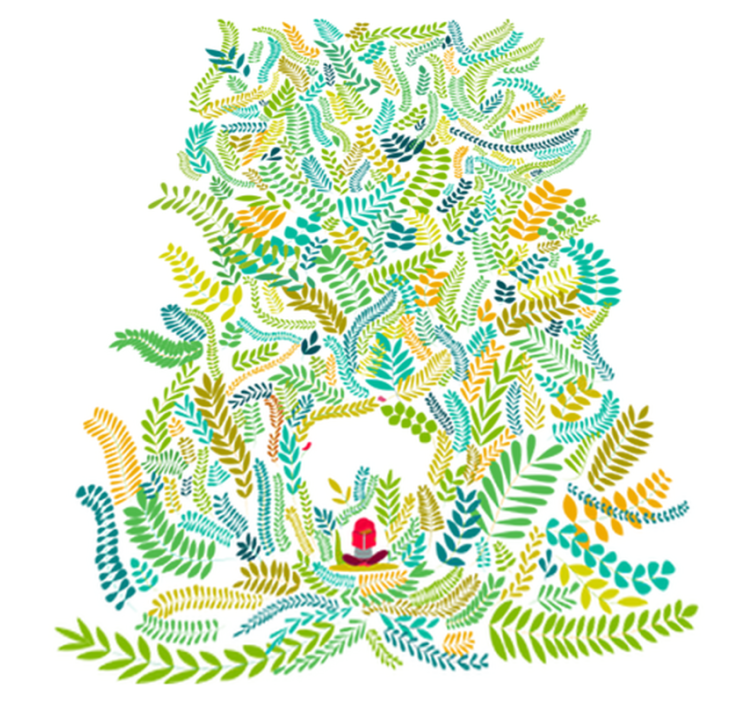 Vinyl tapijt kind fantasie lezen mooi uit het noorden - TenStickers