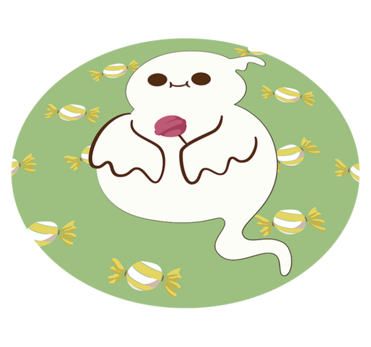 Vinyl tapijt kind leuke spookjes thema - TenStickers