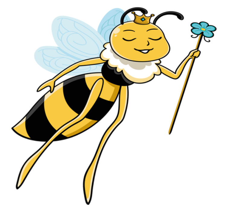 Vinyl tapijt kind fairy bee prachtig ontwerp - TenStickers
