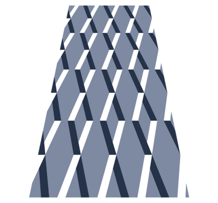 Vinyl vloerkleed badkamer 3d ruitpatronen - TenStickers