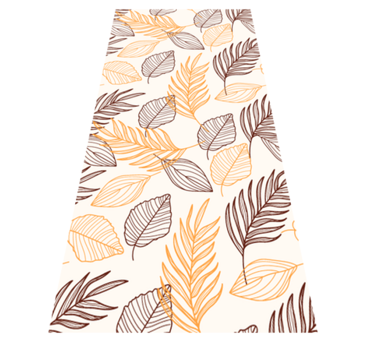 Vinyl vloerkleed badkamer behangdesign graan goudkleurig - TenStickers