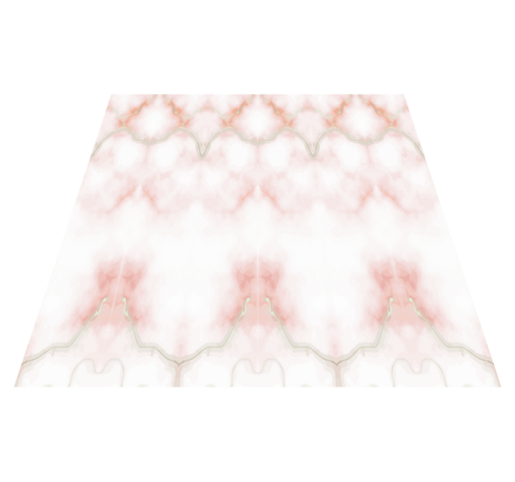 Vinyl vloerkleed badkamer roze met gele krasjes marmer - TenStickers