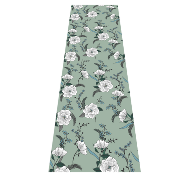 Vinyl tapijt slaapkamer mooie witte magnolia boom - TenStickers